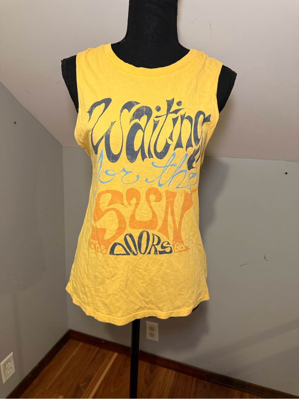 Letluv for Anthropologie 100% cotton Graphic Tank-The Doors